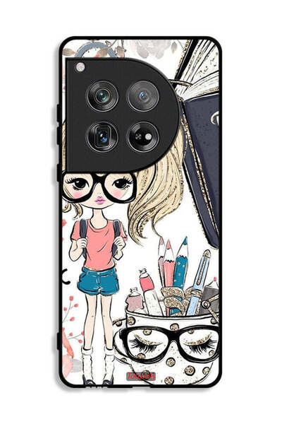 Tolwak غطاء حماية لهاتف OnePlus 12 بتصميم فتاة وحيد القرن