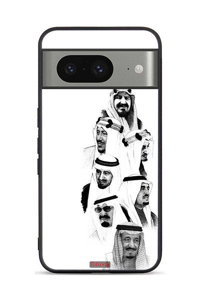 Tolwak Google Pixel 8 Protective Case Cover Saudi Kings Art BW
