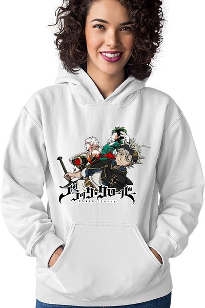 OEM Women's Hoodie Black Clover Asta Wizard Hard Work My Hero Academia Deku