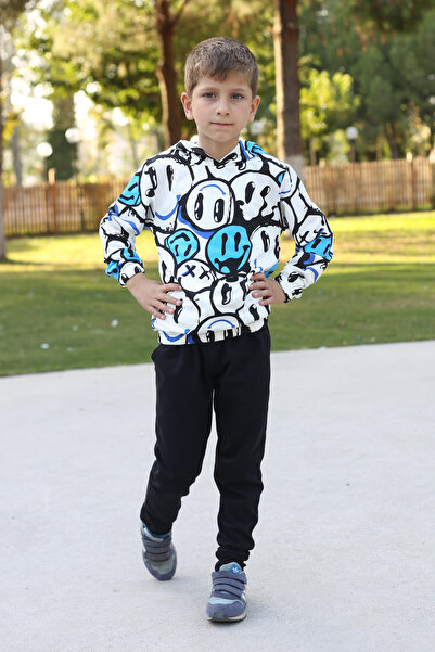 Trendy Merry Store Set de trening pentru copii unisex cu glugă cu model