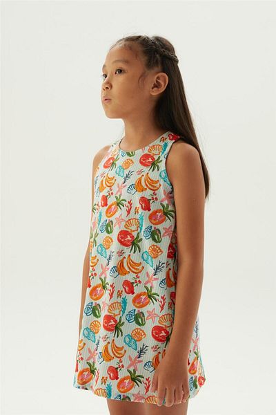 Tyess Girl Patterned Pyjama Dress
