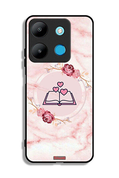 Tolwak غطاء حماية لهاتف إنفينيكس سمارت 7 بتصميم ثلاثة قلوب على كتاب