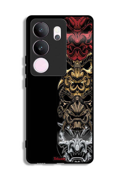 Tolwak غطاء حماية لهاتف vivo V29 Pro مع رسومات فنية للرؤوس