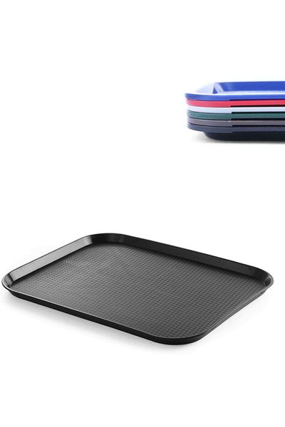 HENDI Taca z polipropylenu Fast Food 35x45cm - czarna