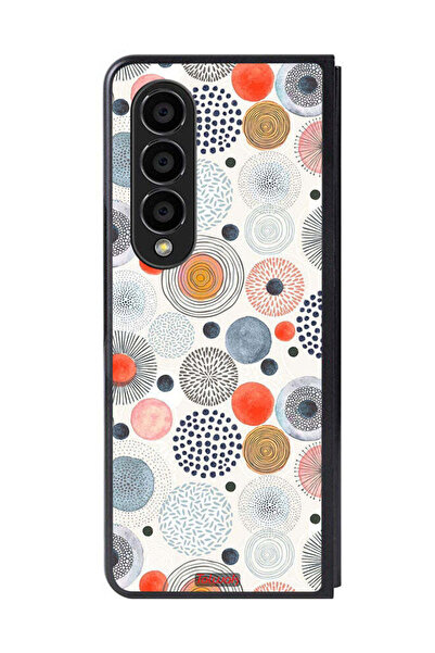 Tolwak غطاء حماية لهاتف سامسونج جالاكسي زد فولد 4 بنقشة زهور قطنية