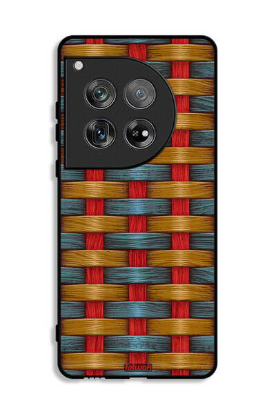 Tolwak غطاء حماية لهاتف OnePlus 12 بنمط فني مزين بشرائط
