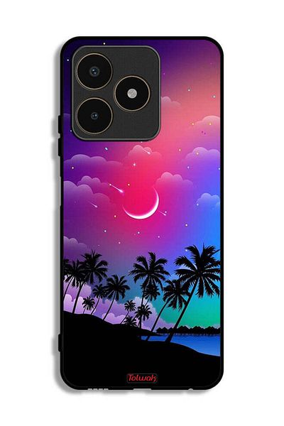 Tolwak Realme C53 Protective Case Cover Moon In Night Art