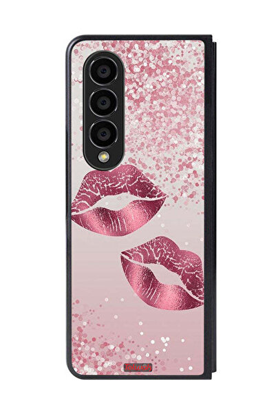 Tolwak غطاء حماية لهاتف Samsung Galaxy Z Fold 4 برسومات شفاه لامعة