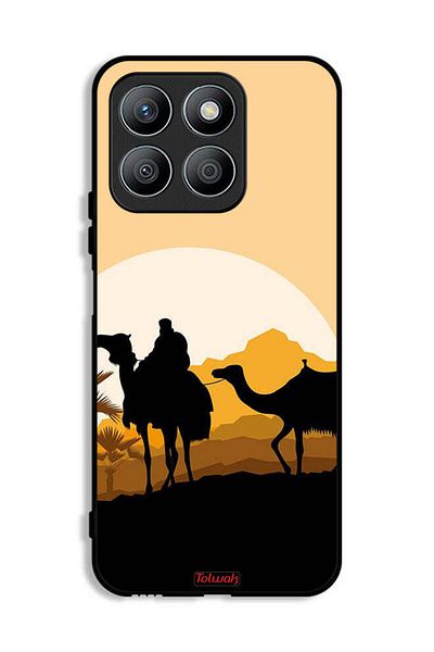 Tolwak Honor X8b Protective Case Cover Camels In Desert Art