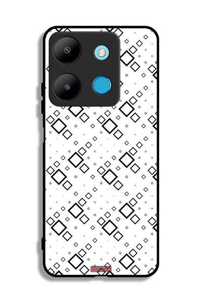 Tolwak Infinix Smart 7 Protective Case Cover Square Abstract Digital Art