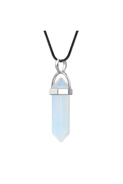 OEM DOUBLE-POINTED CRYSTAL PENDANT NECKLACE | OPAL | EXPLORER ARCHETYPE