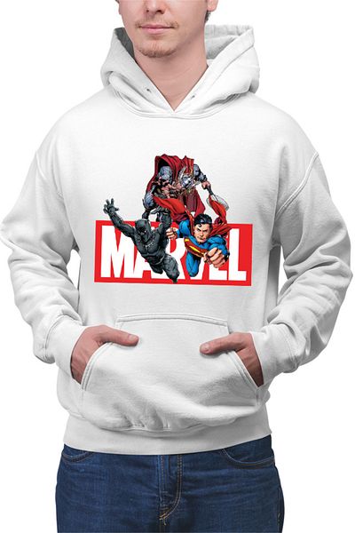 OEM Men's Hoodie Black Panther Superpowers Action Battle Superman