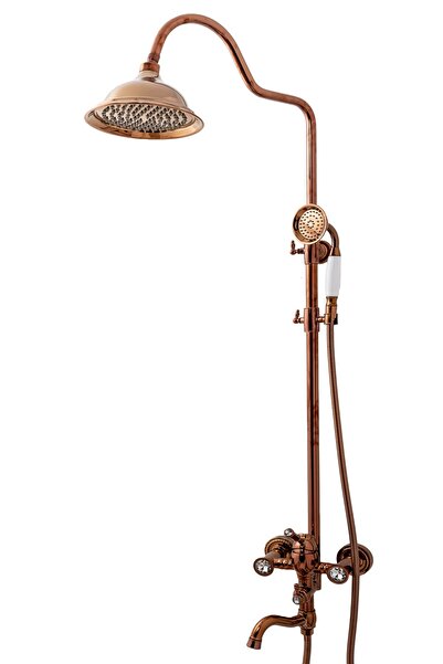 Trendy's Coloana de dus TRENDY S, cu trei functii, rose, montare cabina dus