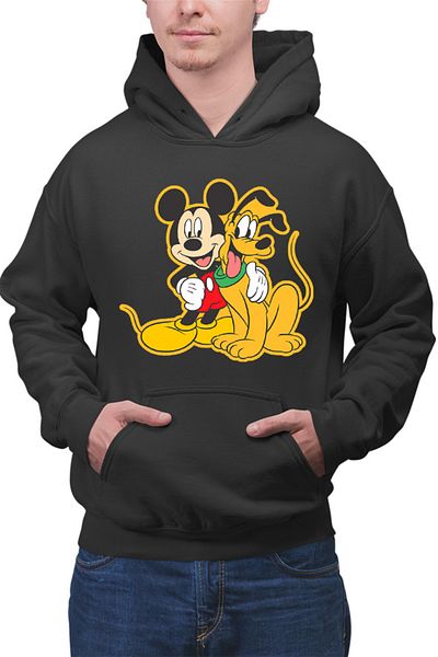 OEM Hanorac Barbati Mickey Mouse Pluto Dog Best Friend Walt Disney