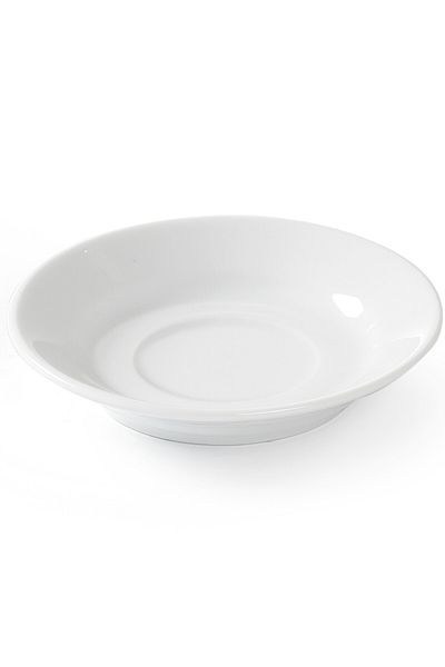 HENDI Spodek do filiżanki do kawy OPTIMA biała porcelana śr. 90mm zestaw 12szt. - 770917