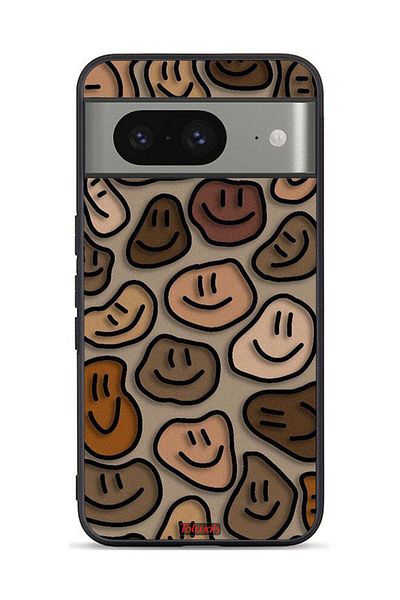 Tolwak Google Pixel 8 Protective Case Cover Smiley Faces Art