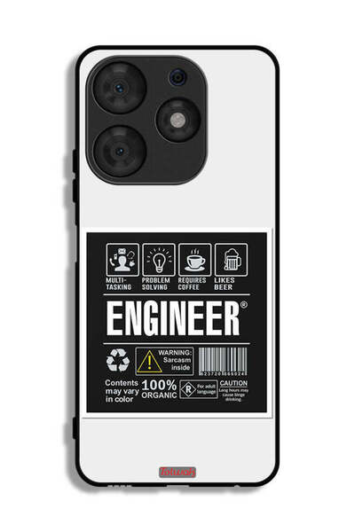 Tolwak غطاء حماية لهاتف تكنو سبارك 10 برو - ملصق المهندس