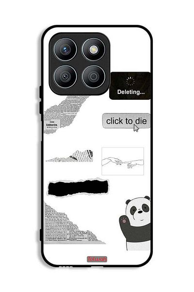 Tolwak Honor X8b Protective Case Cover Panda Sticker