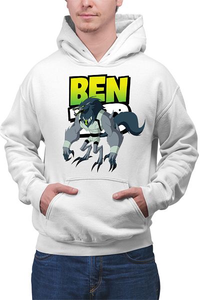 OEM Men's Hoodie Ben10 Wolf Logo Cartoon Alien