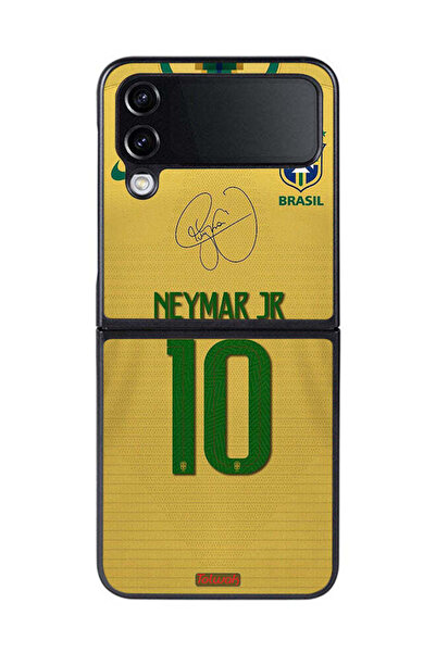 Tolwak غطاء حماية لهاتف سامسونج جالاكسي زد فليب 4 بتصميم نيمار جونيور 10