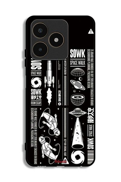 Tolwak Realme C53 Protective Case Cover Sowk Space Walk Sticker