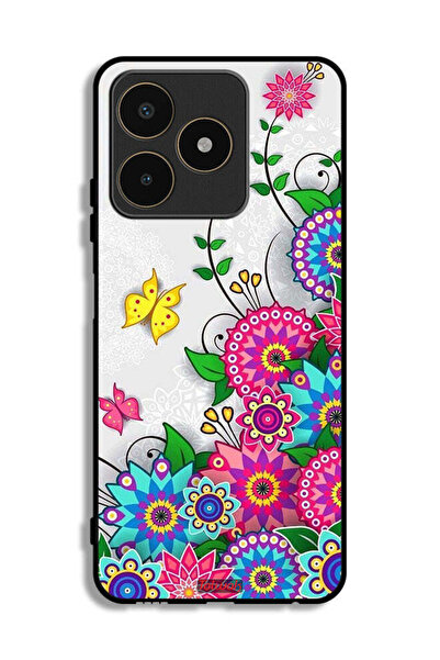 Tolwak غطاء حماية لهاتف Realme C53 - زهور ماندالا