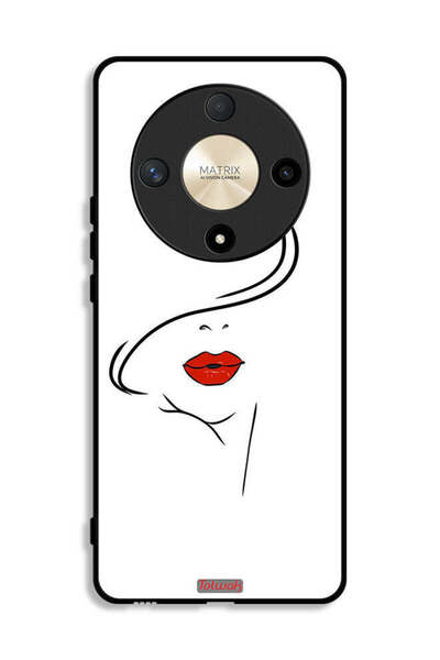 Tolwak Honor X9b Protective Case Cover Girl Face Art