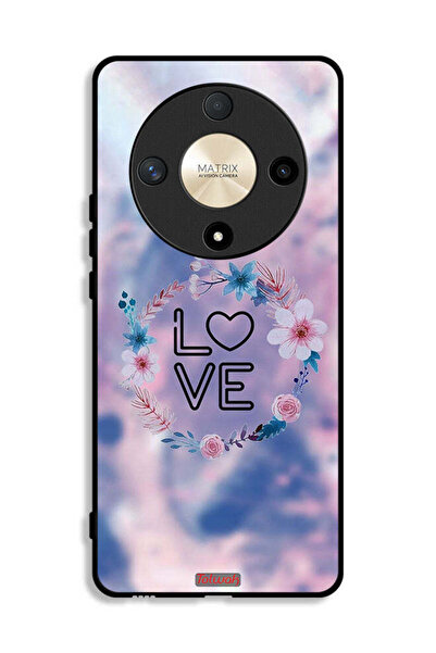 Tolwak Honor X9b Protective Case Cover Love In Flowers Ring Art