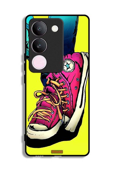 Tolwak vivo V29 Protective Case Cover Canva Shoes Art
