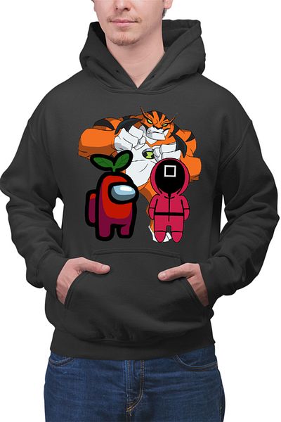 OEM Men's Hoodie Ben10 Among Us Squid Game Suit Gameplay