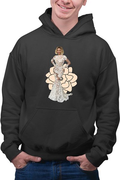 OEM Hanorac Barbati Beyonce Long Dress Stunning Lady American Song