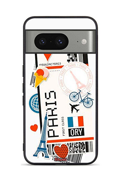 Tolwak غطاء حماية لجهاز Google Pixel 8 - ملصق باريس