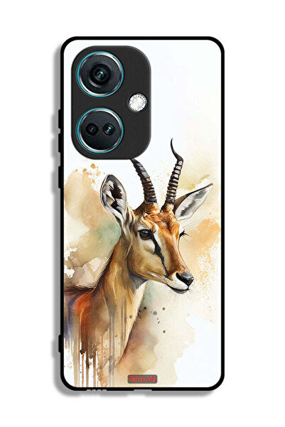 Tolwak غطاء حماية لهاتف OnePlus Nord CE3 بتصميم فن تجريدي للغزلان