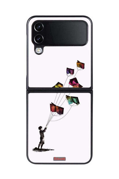 Tolwak غطاء حماية لهاتف سامسونج جالاكسي زد فليب 4 بتصميم طائرات ورقية