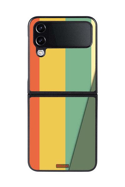Tolwak Samsung Galaxy Z Flip 4 Protective Case Cover Simple Pattern