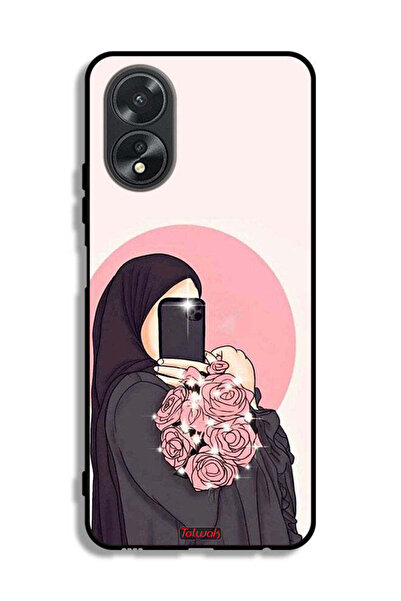 Tolwak غطاء حماية لهاتف Oppo A38 - فن التقاط صور سيلفي مع حمل الزهور