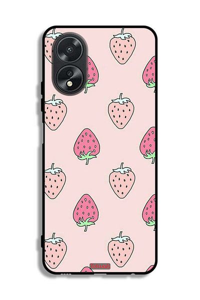 Tolwak Oppo A38 Protective Case Cover Strawberry Icon