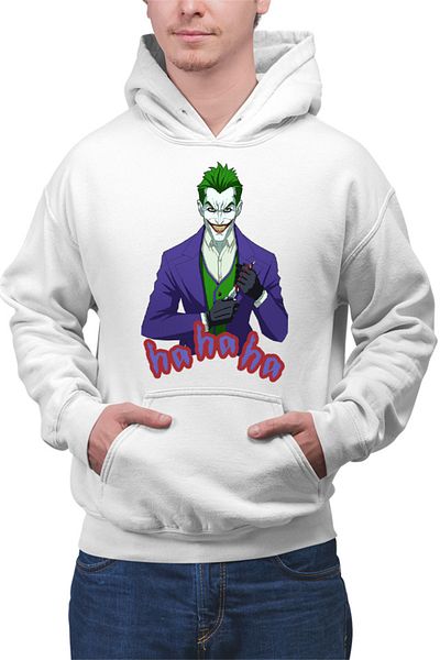 OEM Hanorac Barbati Joker Laugh Evil Gloves Crazy Man