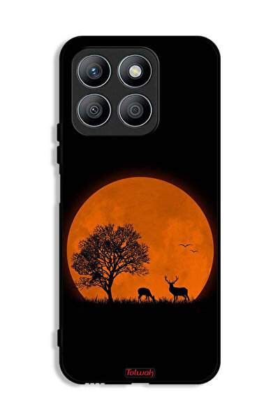 Tolwak غطاء حماية لهاتف Honor X8b - فن القمر المسائي