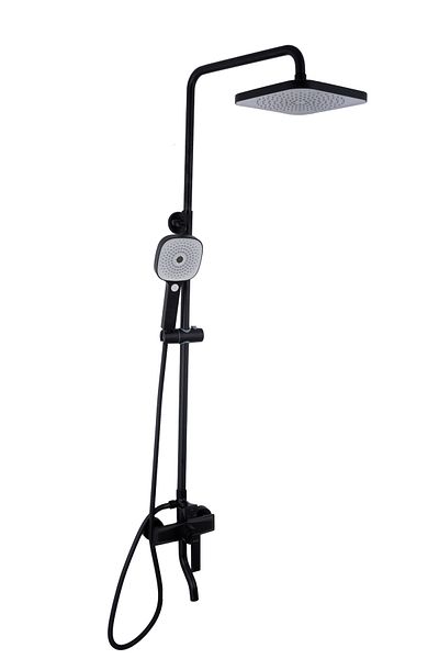 Trendy's Coloana de dus, TRENDY'S, negru mat cu trei functii