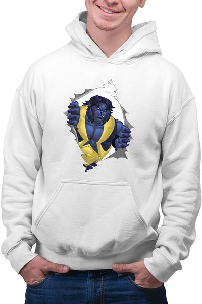 OEM Men's Hoodie X-men Monster Rip Powerfull Super Hero Cartoons