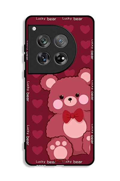 Tolwak غطاء حماية لهاتف OnePlus 12 بتصميم الدب المحظوظ