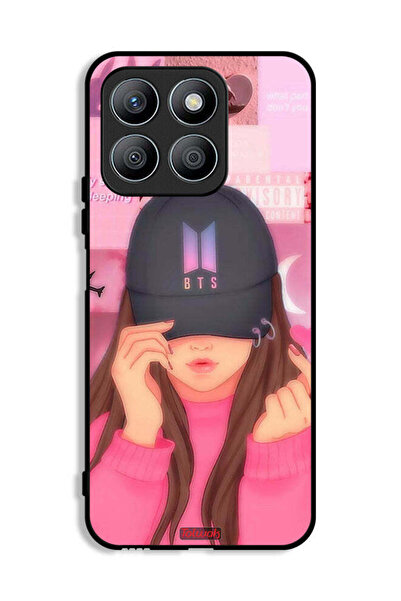 Tolwak غطاء حماية لهاتف Honor X8b - غطاء فتاة سناب