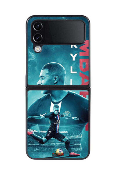 Tolwak غطاء حماية لهاتف سامسونج جالاكسي زد فليب 4 بطبعة ملصق مبابي