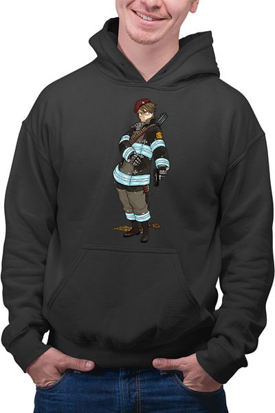 OEM Hanorac Barbati Fire Force Hinawa Takehisa Animekage Otaku