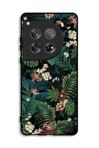 Tolwak غطاء حماية لهاتف OnePlus 12 بنقشة أوراق استوائية