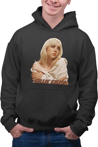 OEM Men's Hoodie Billie Eilish Angelic Figure Pop Music Teenager