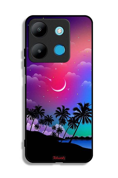Tolwak Infinix Smart 7 Protective Case Cover Moon In Night Art