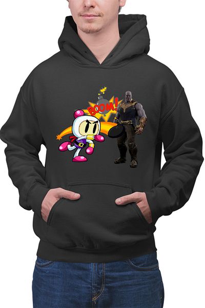 OEM Men's Hoodie Thanos Bomberman Accident Hurt