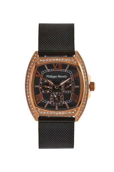 Philippe Moraly Stainless Steel Analog Wrist Watch LS1140QRBB